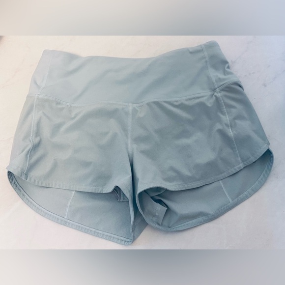 LULULEMON Women’s Light Blue Athletic Shorts - Picture 12 of 12